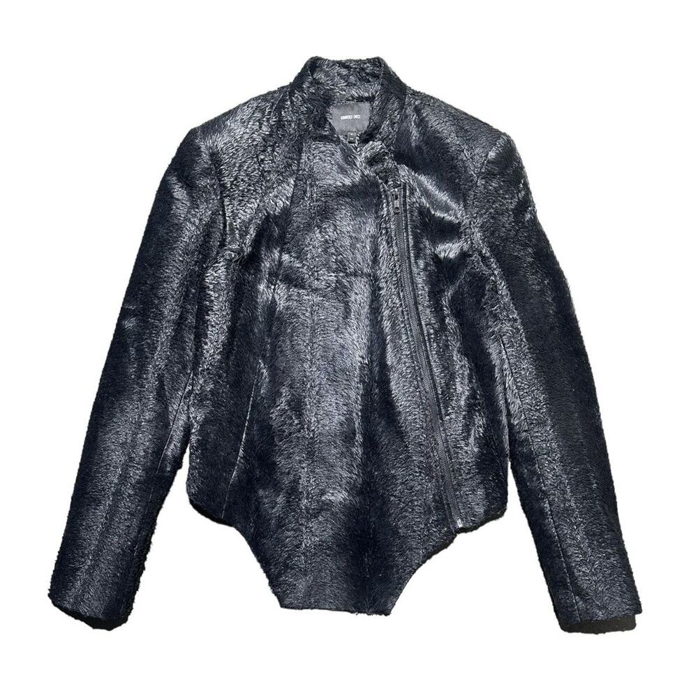 Kimberly Ortiz Runway Feathered texture jacket